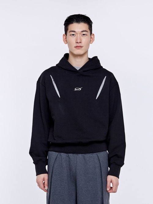 Devils laugh logo hoodie - Black