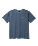 왕관(WANGGWAN) 피그먼트 포켓 BCT 오버핏 반팔 티셔츠 (Navy)