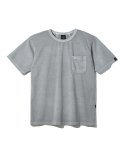 왕관(WANGGWAN) 피그먼트 포켓 BCT 오버핏 반팔 티셔츠 (Grey)