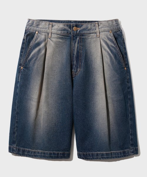 Широкие джинсовые шорты Blitz Western Blue SOSP2498