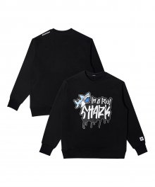 ULKIN CANVAS Superbee X llunshot Shark Sweatshirt_Black