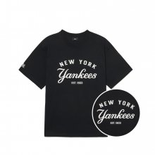 베이직 아메리칸 레터링 티셔츠 NY (Black)