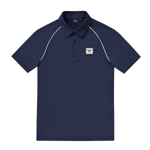 stretch raglan polo shirts тёмно-синий (men)