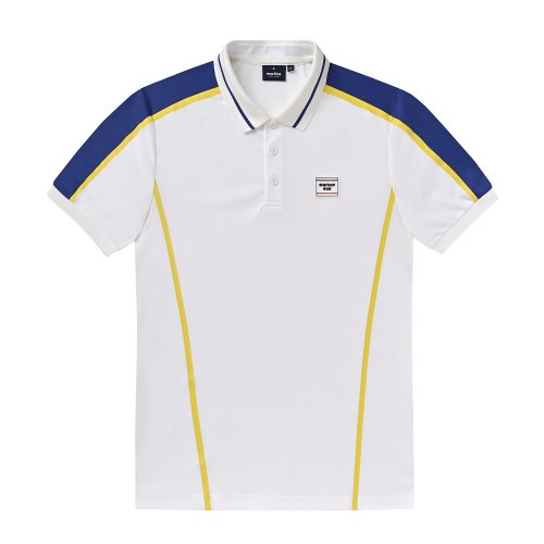 multi color line polo shirts белый (men)
