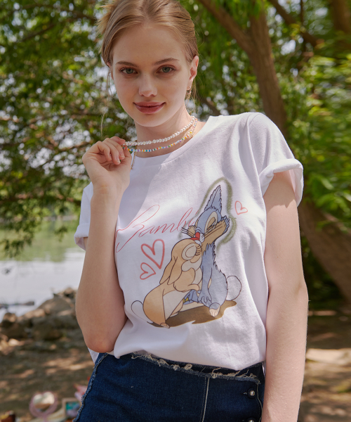 비터셀즈() 밤비_프렌즈 티-화이트 상품 이미지