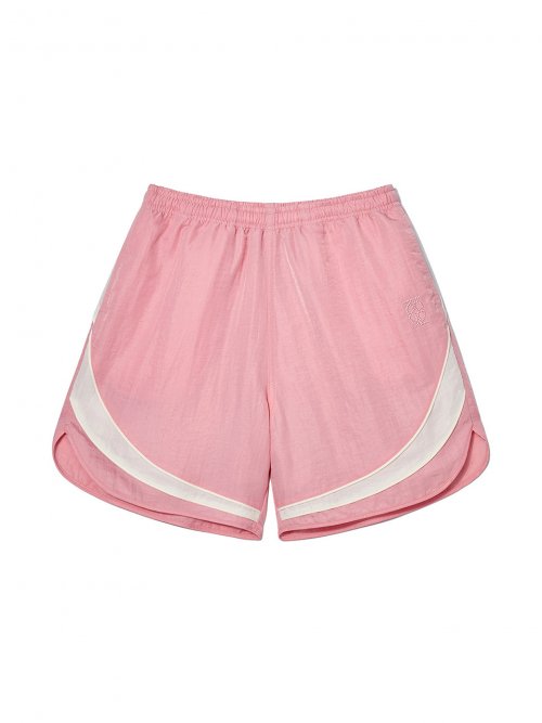 MUSINSA  KIJUN Nylon Running Shorts UNISEX Pink Off-White