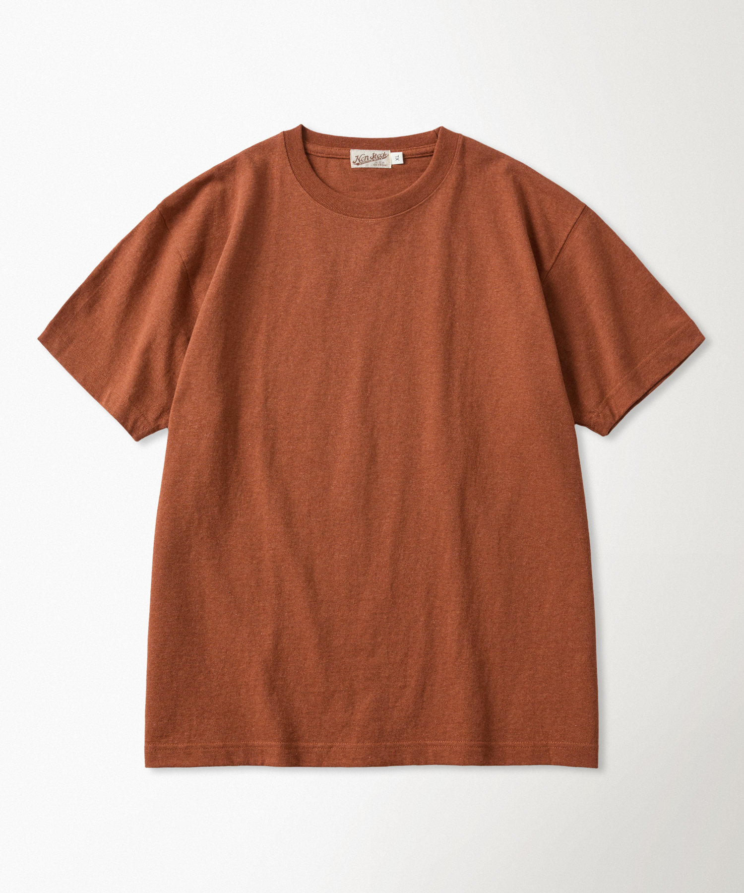 9oz USA cotton tubular tee orange красный