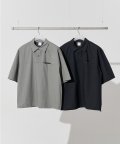Collar String Nylon Half Shirts [2 Colors]