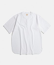 9.8 oz Cotton Pique Baseball T-Shirt White