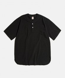 9.8 oz Cotton Pique Baseball T-Shirt Black