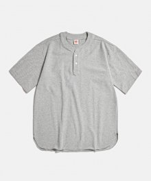 9.8 oz Cotton Pique Baseball T-Shirt Grey
