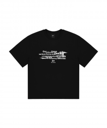 VANISH TYPO LOGO T-BLACK