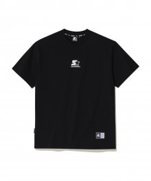 스타 자수 반소매 티셔츠 (블랙)