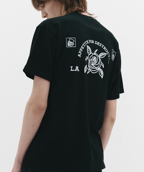 Tシャツ・カットソー [BRAVADO] GNR AFD Outline BK (BRENT2350) 브라바도(BRAVADO) GNR AFD Outline BK (BRENT2350) - 사이즈