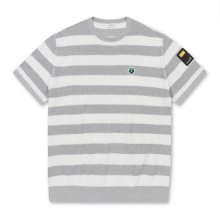 Pointelle Stripe Roundneck sweater(Short Sleeves)_G4WAM23021GYX