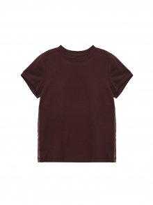 SIDE LOGO TAPING TOP IN BROWN