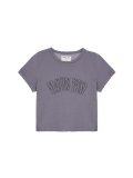 MATIN CRESCENDO LOGO CROP TOP IN SMOKE BLUE