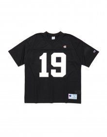 [ASIA] 메쉬소재 풋볼 티셔츠 (BLACK) CKTS3E012BK