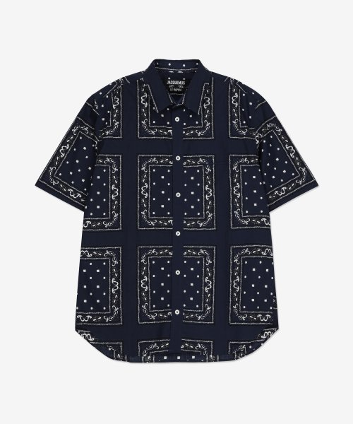 Рубашка с коротким рукавом La Chemise Melo - Navy Paisley / 225SH00613563DK
