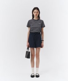 BANDED COTTON LIKE SHORTS FRENCH NAVY_UDPA3B231N2