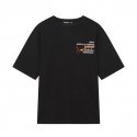 제이엠비이(JMBE) 남성) 간절기 6부소매 티셔츠(오버핏)_AN2WTS307-BK