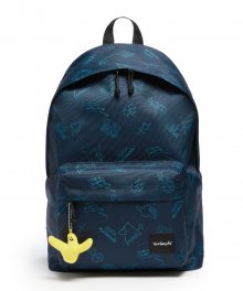 Angel Artwork Backpack - NAVY