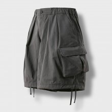 Oblique Cargo Half Pants - Grey