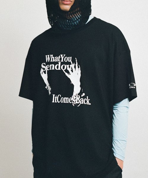 그레일즈(GRAILZ) LIFE IS AN ECHO T-SHIRTS [BLACK] - 사이즈