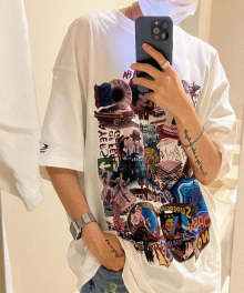 COLLAGE T-SHIRTS [WHITE]