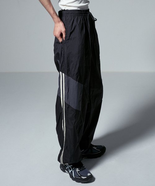 MUSINSA THE ANTI PLATFORM Paneled Track Pants Black