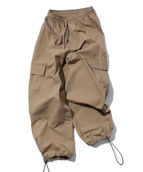 Wide Over Cargo Pants Beige