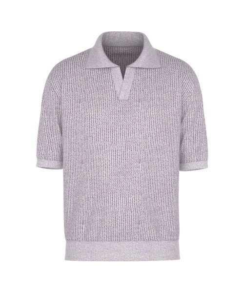 Bookle Half Collar Knit (Purple)