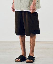 MIX NYLON SHORTS [BROWN]