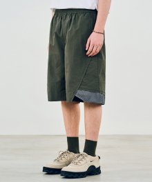 MIX NYLON SHORTS [KHAKI]