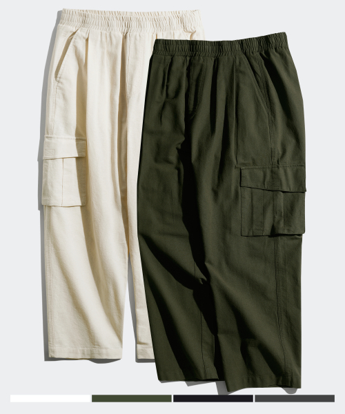 [Package] Coolmix Wide Linen Like Cargo Long Pants SMLP4561