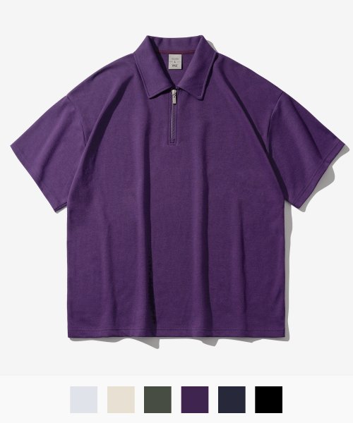 Футболка с широким воротником Purple JDST1409