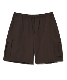 [ONEMILE WEAR] NYLON RELAXED FIT CARGO SHORTS BROWN