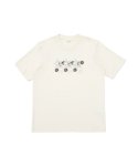 아노니모아노니마(ANONIMO-A) VICTORY printed T Shirt- Cream