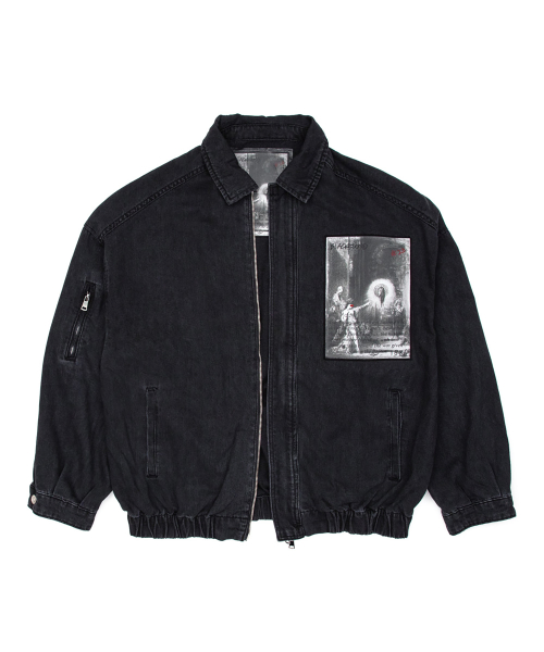 Джинсовая куртка на молнии Vivid Apparition (Black)