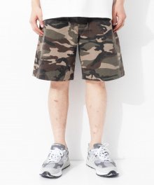 LS Camo Wide Banding Shorts (Khaki)