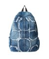 Washed Denim Turtle Backpack (Blue)