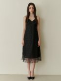 카인더베이비(KINDABABY) Grace layered lace dress - black