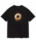 한량(HANRYANG) HR® Exciting donuts as always 도넛 블랙 반팔 티셔츠