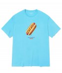한량(HANRYANG) HR® Sprinkle lots of sauce on hot dogs 핫도그 스카이블루  반팔 티셔츠