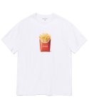 한량(HANRYANG) HR® Which French fries do you like 프렌치프라이 화이트 반팔 티셔츠