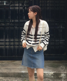 RCC Knit Zipup Cardigan [STRIPE]