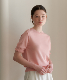 FRILL ROUND KNIT_PINK