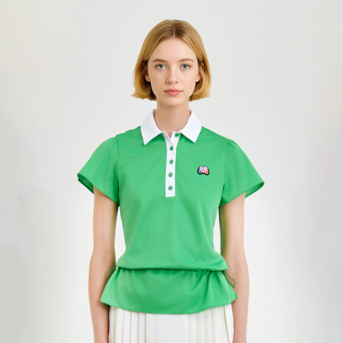 Frill Polo Shirts_Green