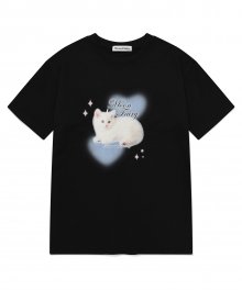 MF TWO HEART TEE-BLACK