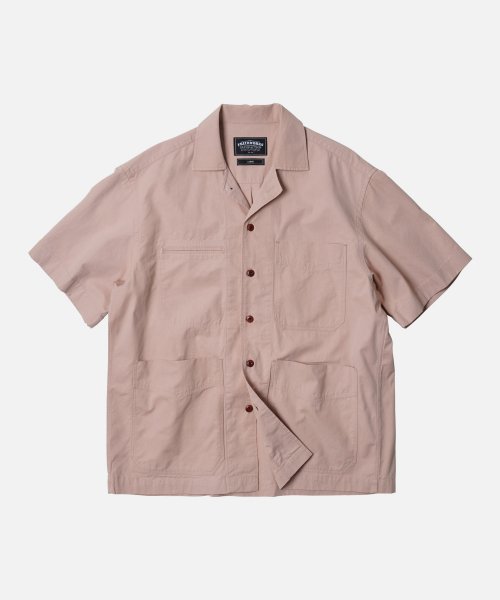 FRENCH WORK HALF SHIRT JACKET _ INDIAN PINK